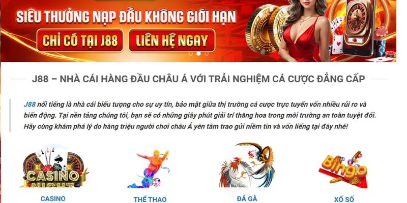 Vào website chơi game chính thống của J88